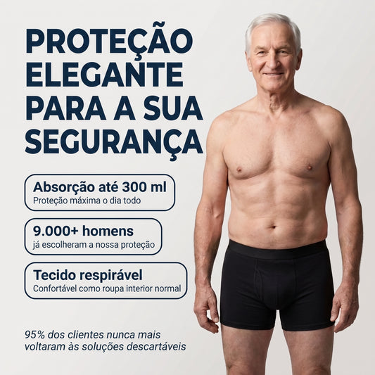 Seravele™ Max – boxers para homens absorventes contra fugas, até 300 ml