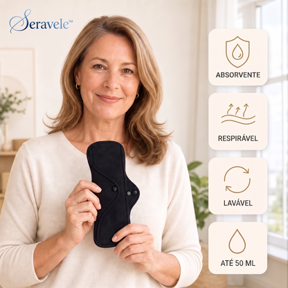Seravele™ 50 – 3 protetores diários reutilizáveis · até 50 ml por protetor