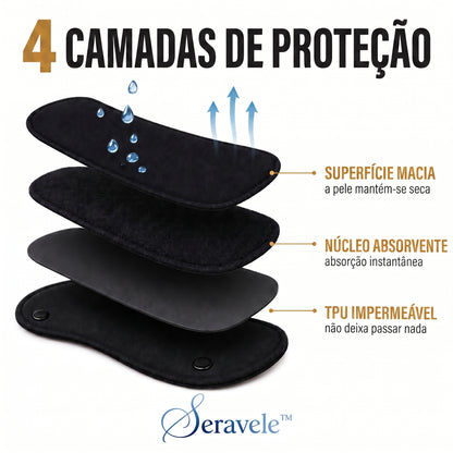 Seravele™ 50 – 3 protetores diários reutilizáveis · até 50 ml por protetor
